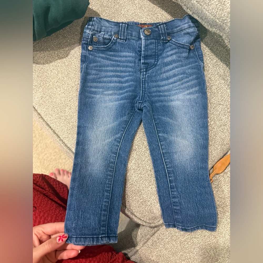 7 For All Mankind Kids Mid-Blue Denim Jeans 18 months